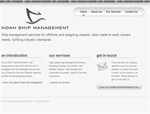 Tablet Screenshot of noahshipmanagement.com